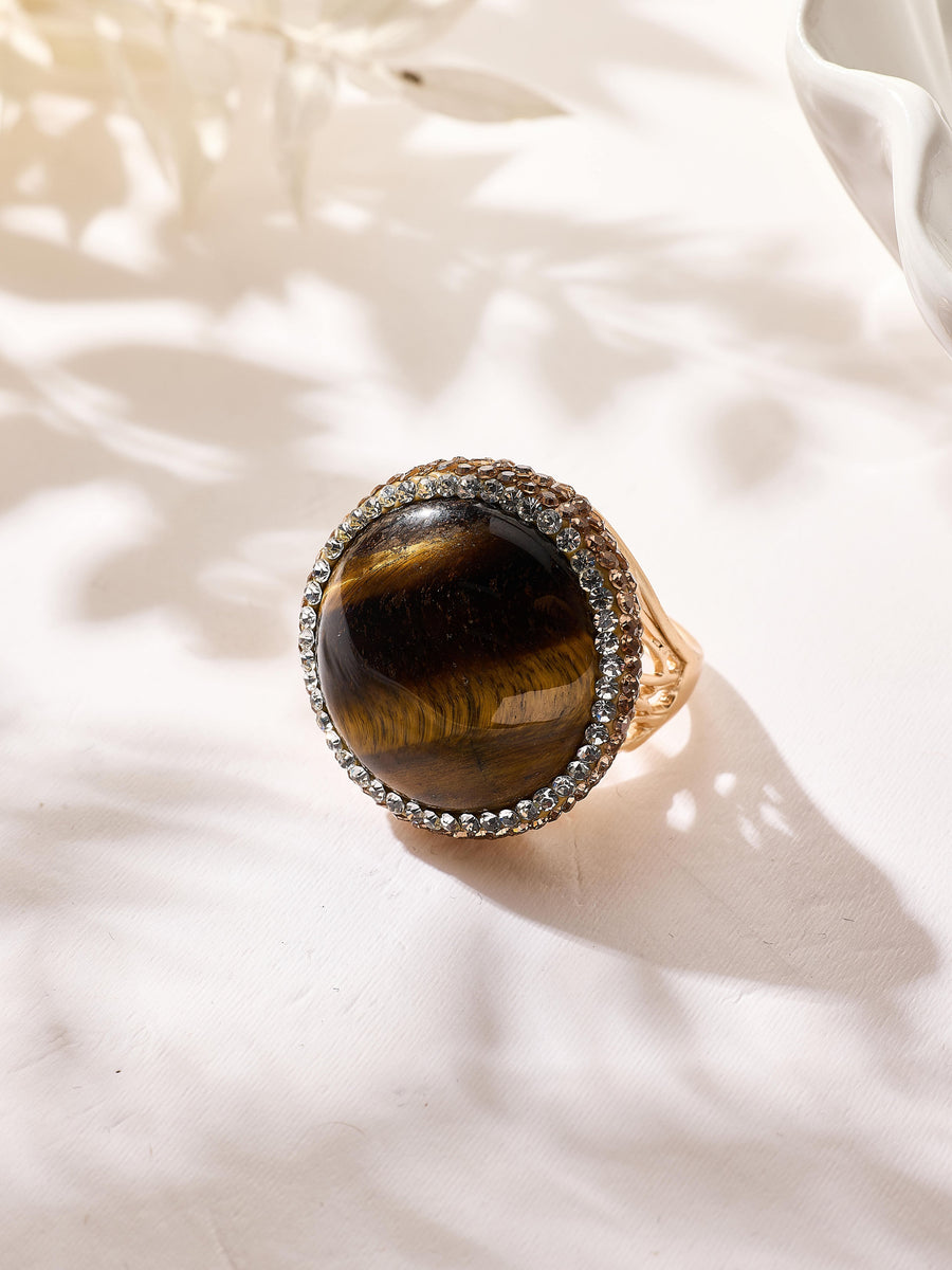 Various Stones Pavé Cocktail Ring R2894