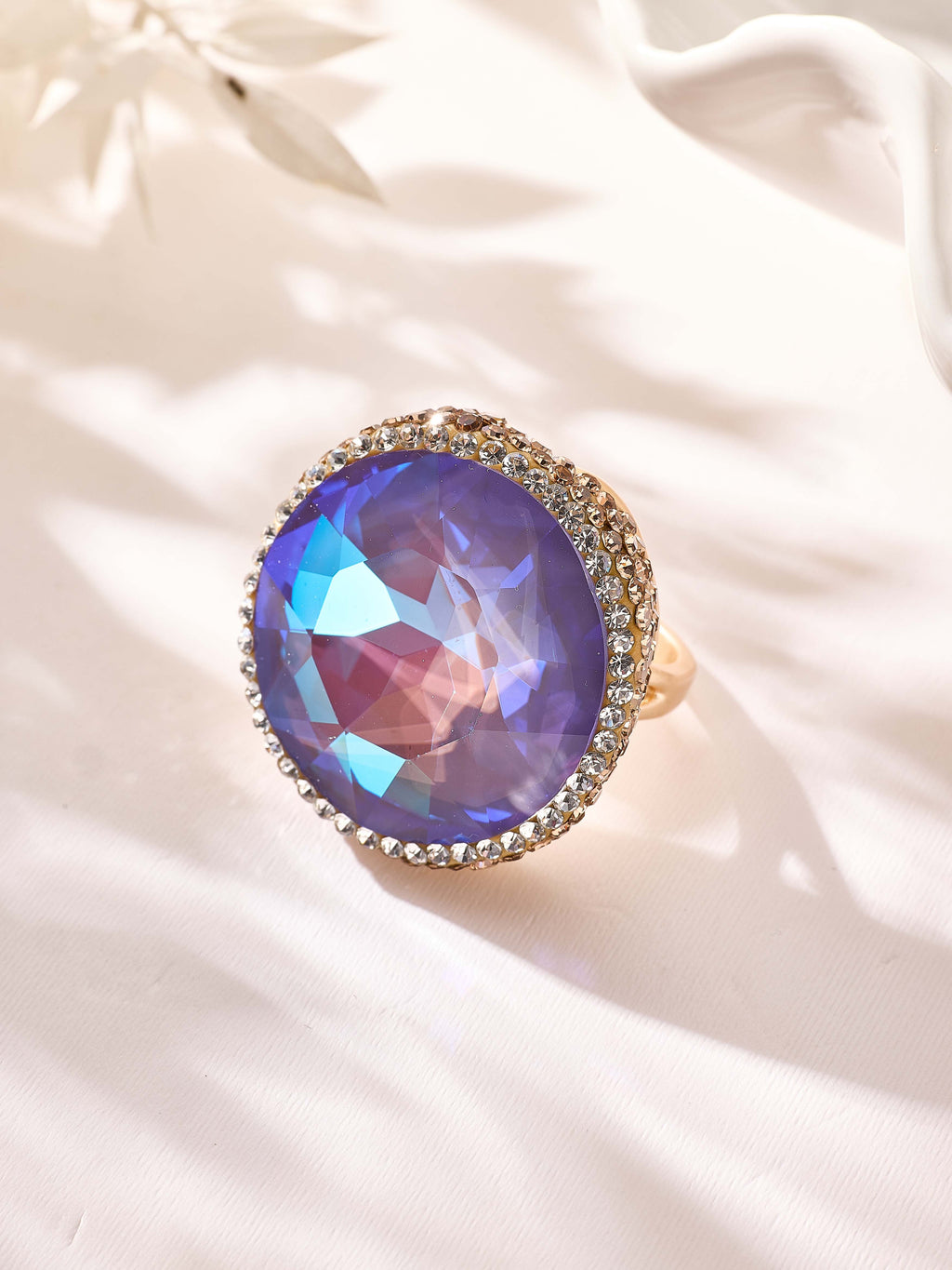 Crystal Pavé Cocktail Ring R2909 - view 19