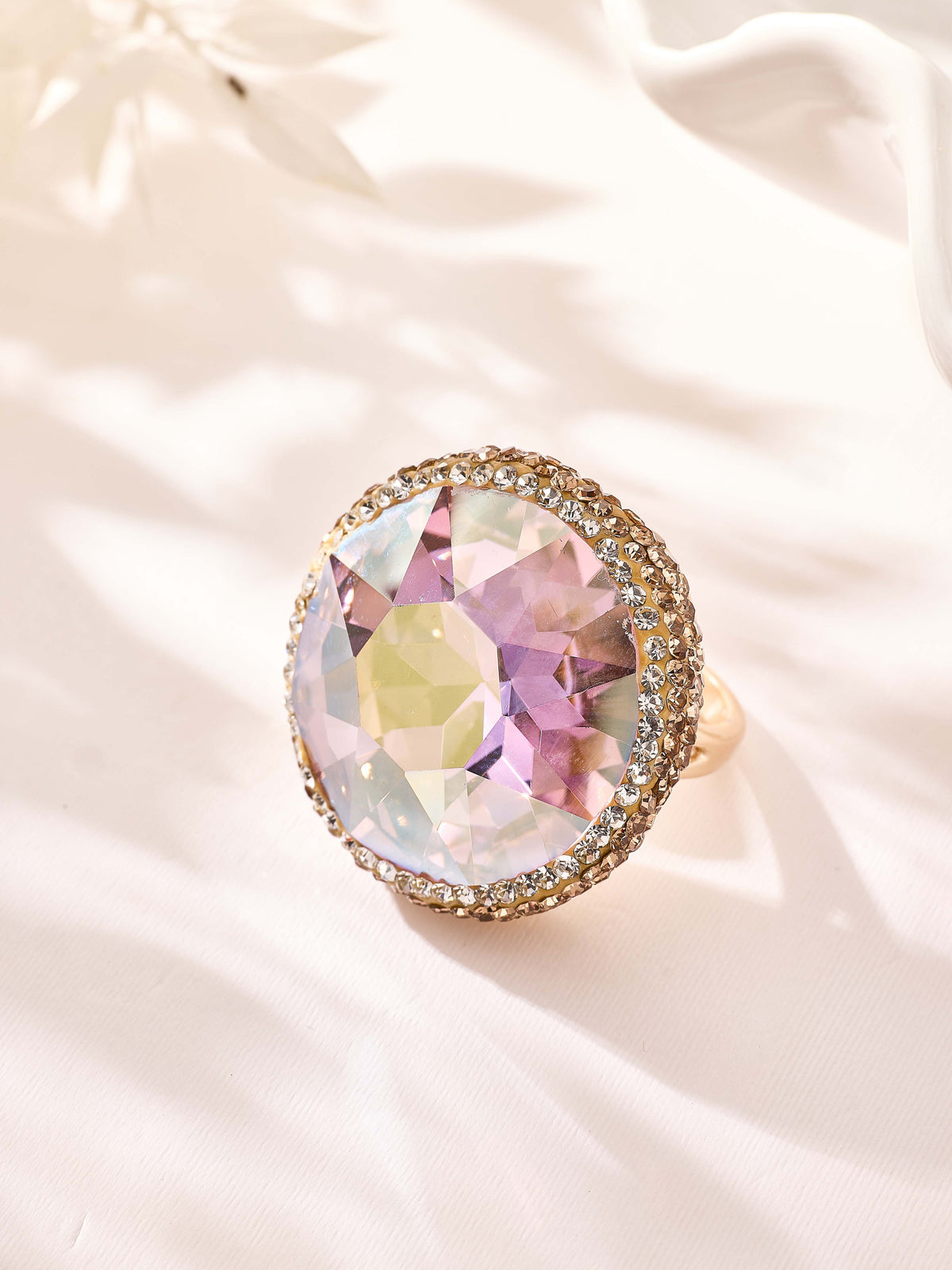 Crystal Pavé Cocktail Ring R2909 - view 17