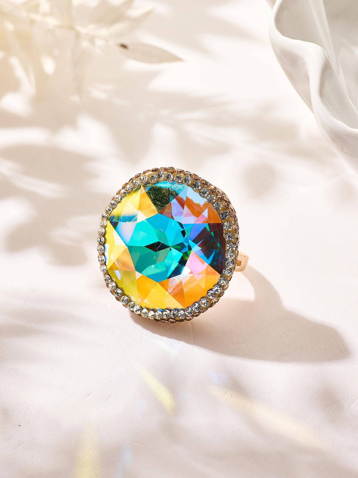 Crystal Pavé Cocktail Ring R2909 - view 10