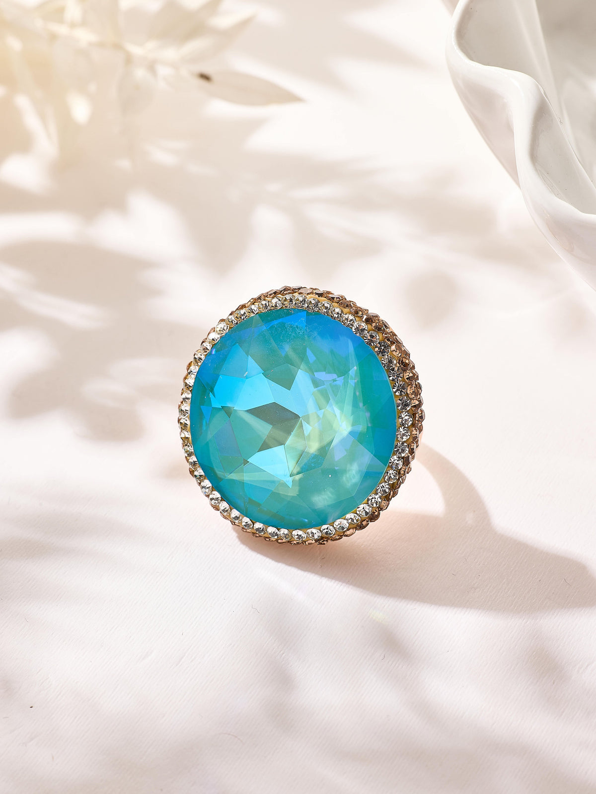 Crystal Pavé Cocktail Ring R2909 - view 11