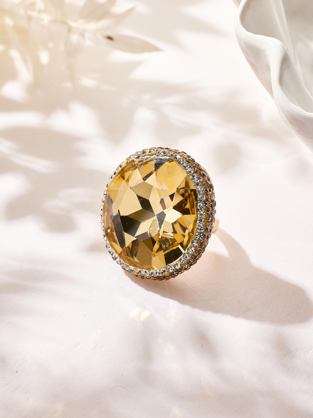 Crystal Pavé Cocktail Ring R2909 - view 12