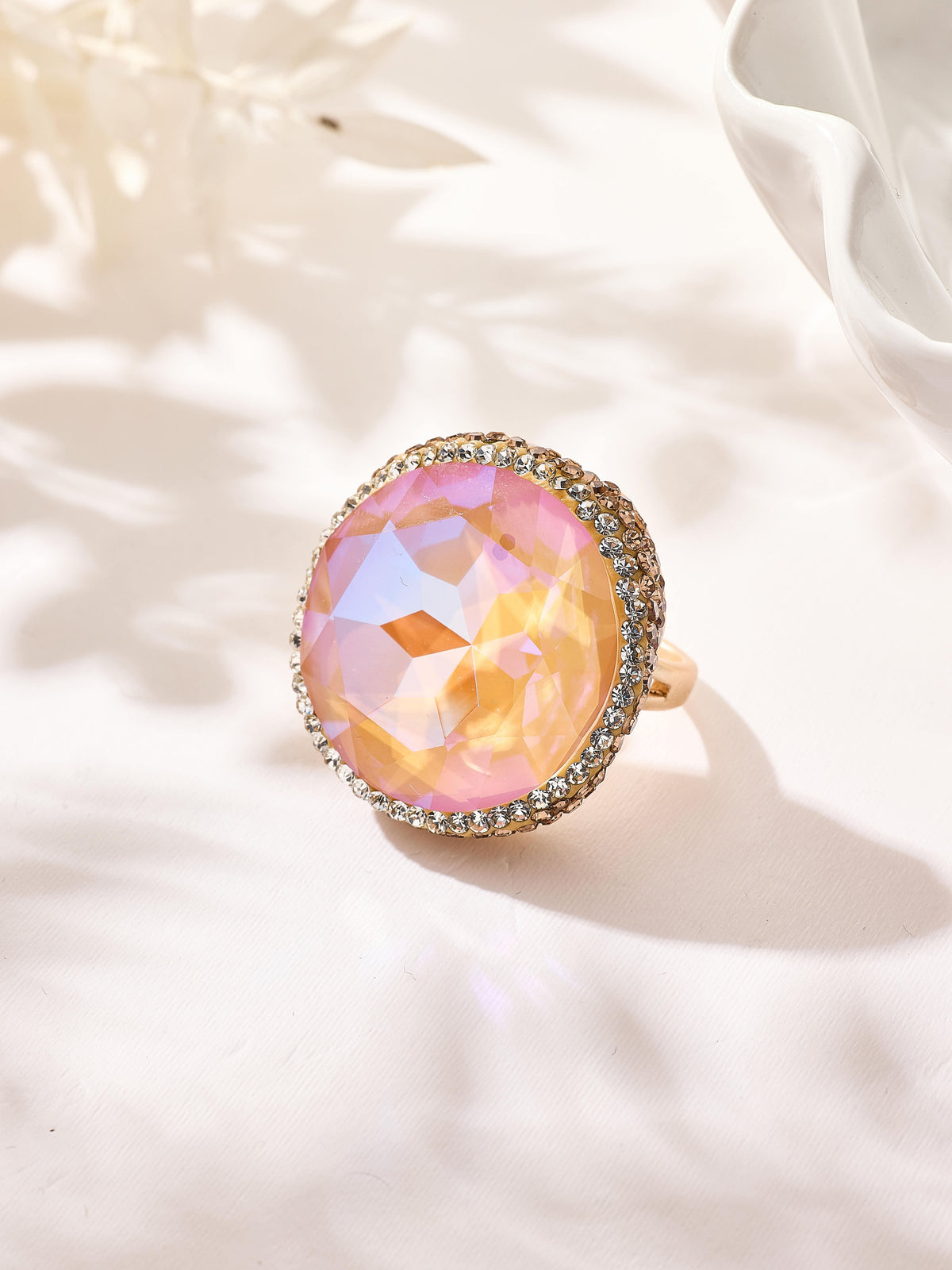 Crystal Pavé Cocktail Ring R2909 - view 8