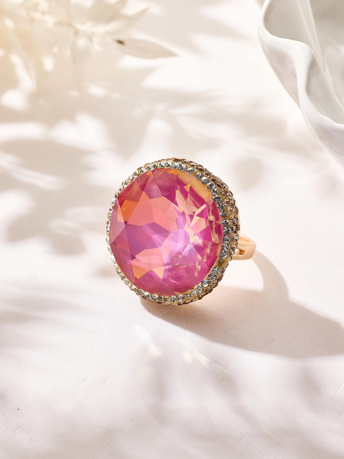 Crystal Pavé Cocktail Ring R2909 - view 6