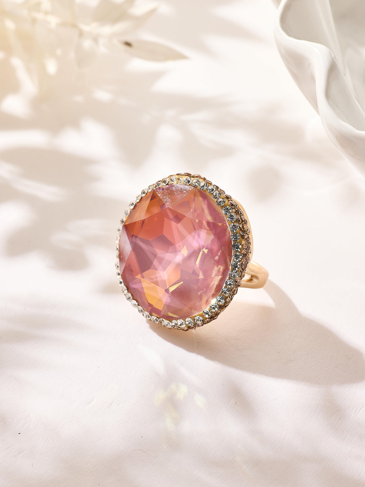 Crystal Pavé Cocktail Ring R2909 - view 4