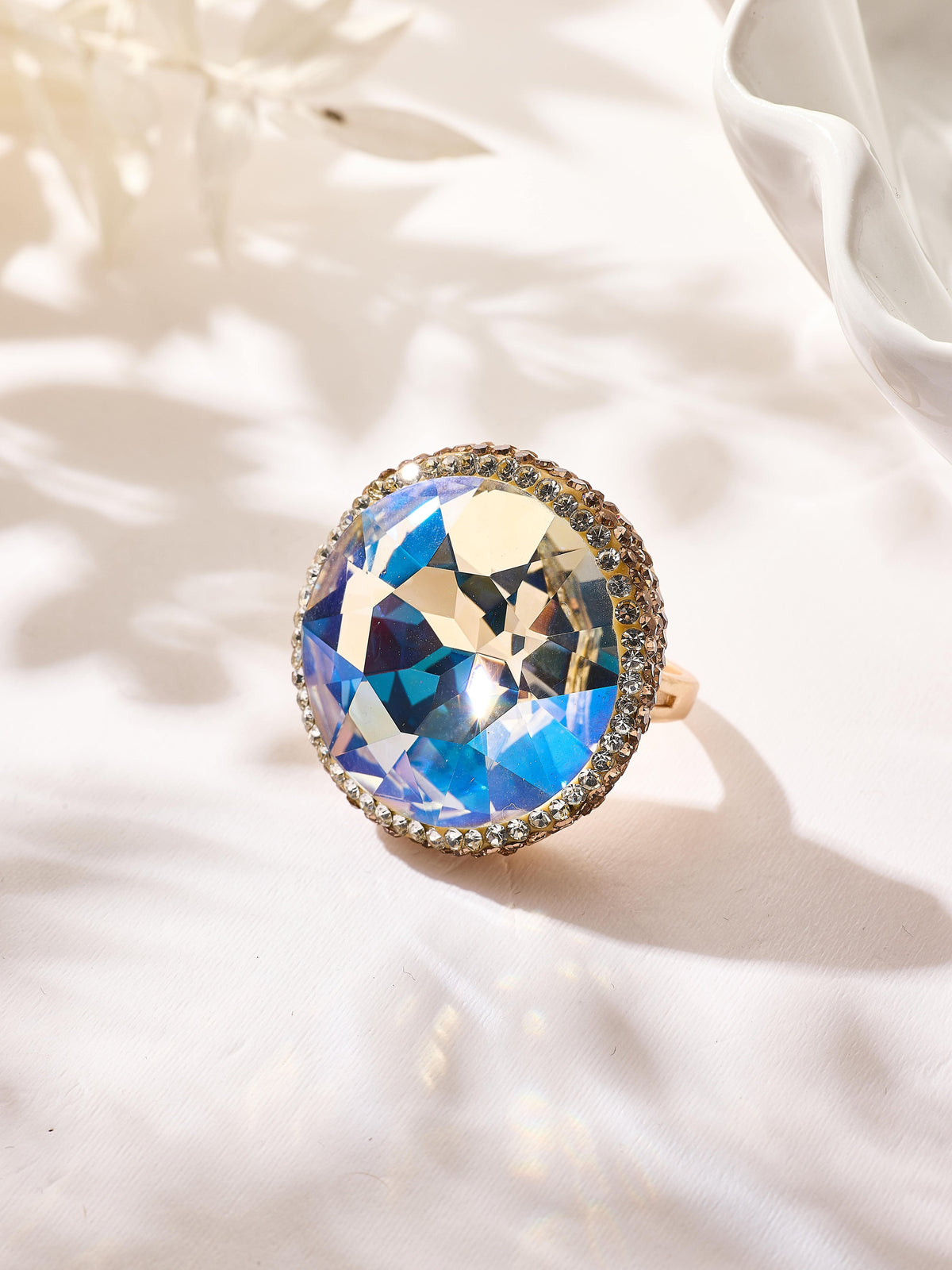 Crystal Pavé Cocktail Ring R2909 - view 2