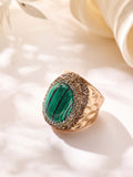 Crystal Pavé Cocktail Ring R2913-Gold - view 2