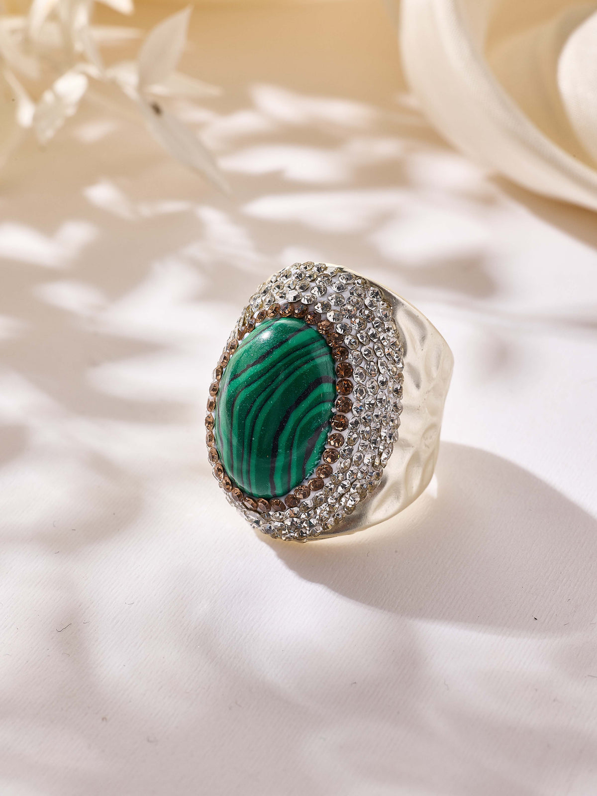 Crystal Pavé Cocktail Ring R2913