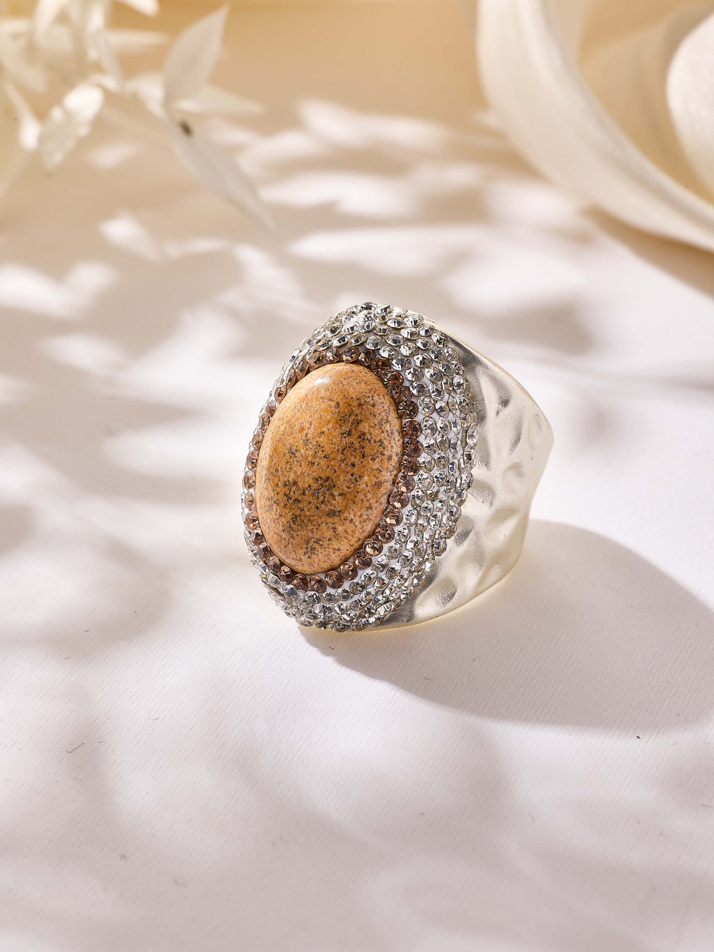 Crystal Pavé Cocktail Ring R2913