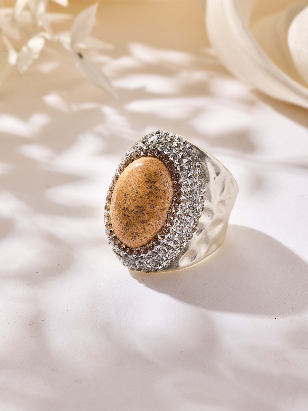 Crystal Pavé Cocktail Ring R2913