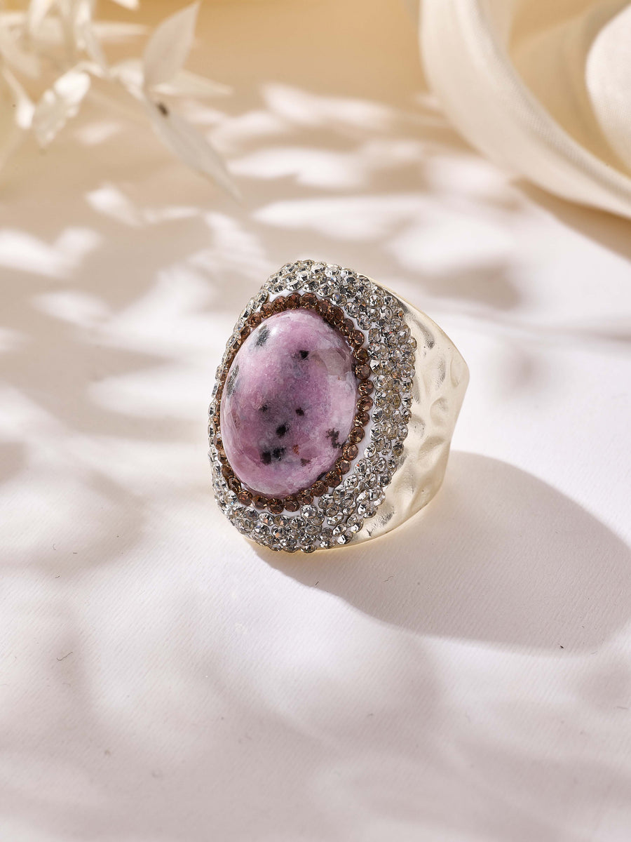 Crystal Pavé Cocktail Ring R2913