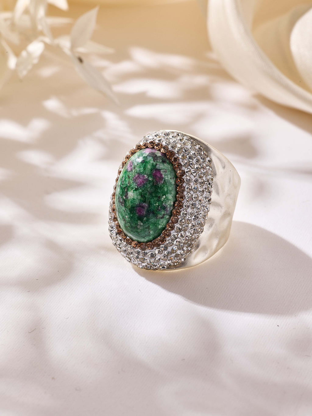 Crystal Pavé Cocktail Ring R2913