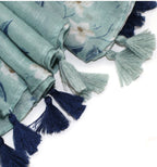 Floral Cotton fiber Scarf S0090