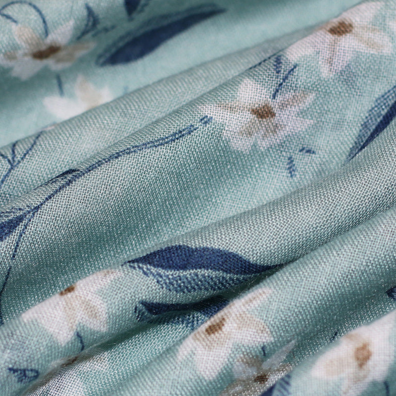 Floral Cotton fiber Scarf S0090
