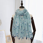Floral Cotton fiber Scarf S0090