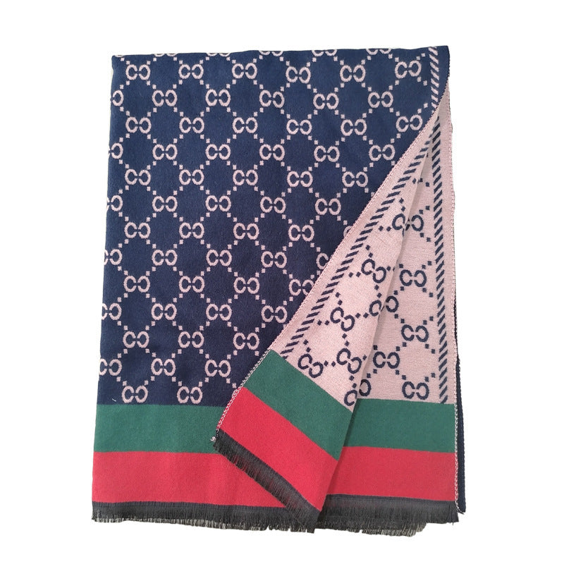 Cross Pattern Cashmere Scarf S0120 – view 15