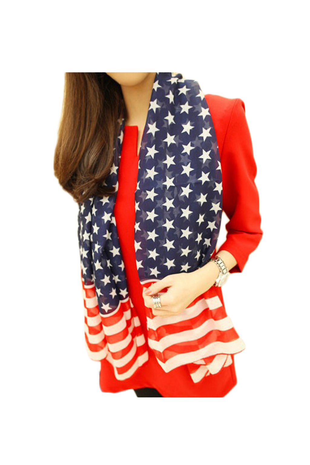 American Flag Printed Scarve S0165