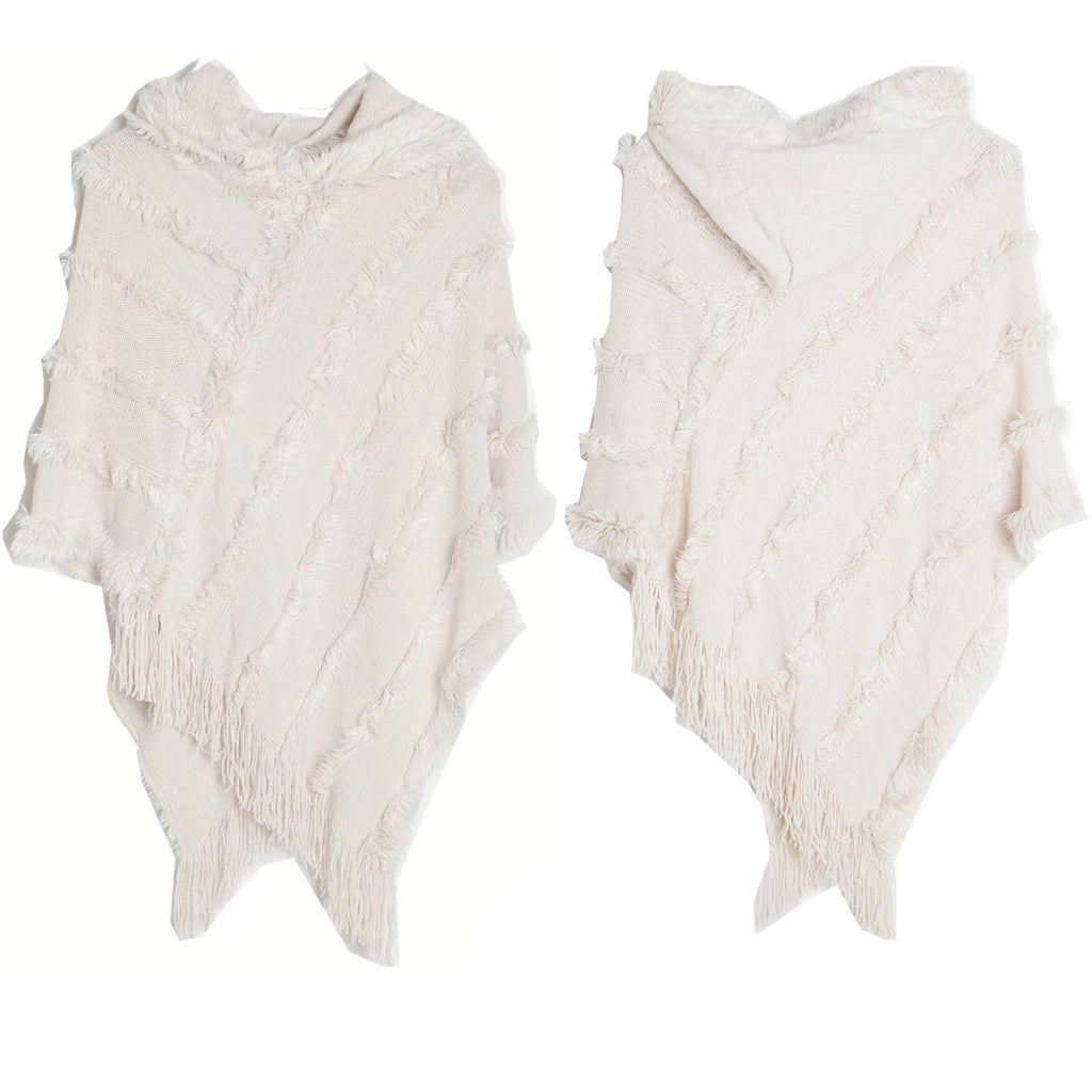 Knitted Pullover Cape S0174