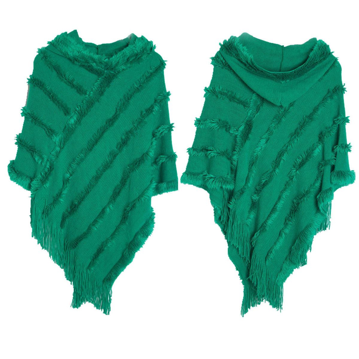 Knitted Pullover Cape S0174