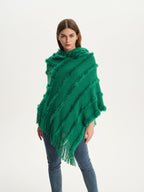 Knitted Pullover Cape S0174