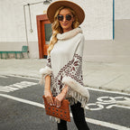 Collar Pullover Tassel Cape S0211
