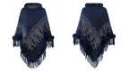 Collar Pullover Tassel Cape S0214