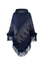 Collar Pullover Tassel Cape S0214