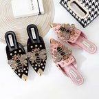 Rhinestone Bee Slippers Sandals SH0021