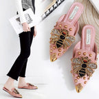 Rhinestone Bee Slippers Sandals SH0021