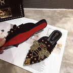 Rhinestone Bee Slippers Sandals SH0021