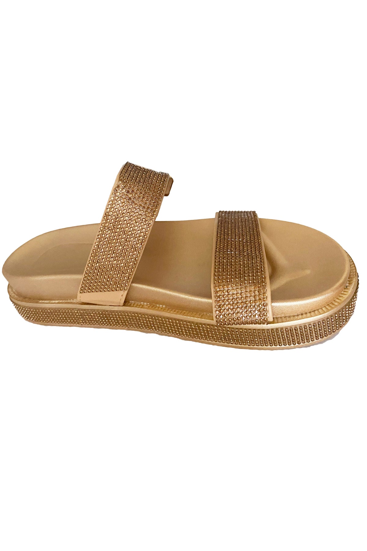 Rhinestone Sandals Slippers SH0031-GD