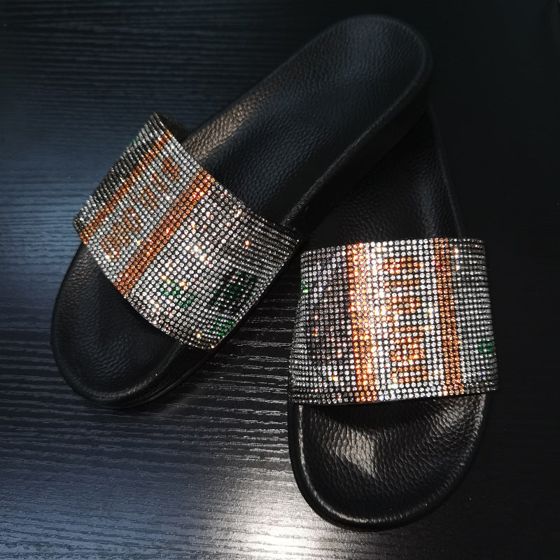 Dollar Rhinestone Sandal SH0042