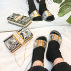 Dollar Rhinestone Sandal SH0042