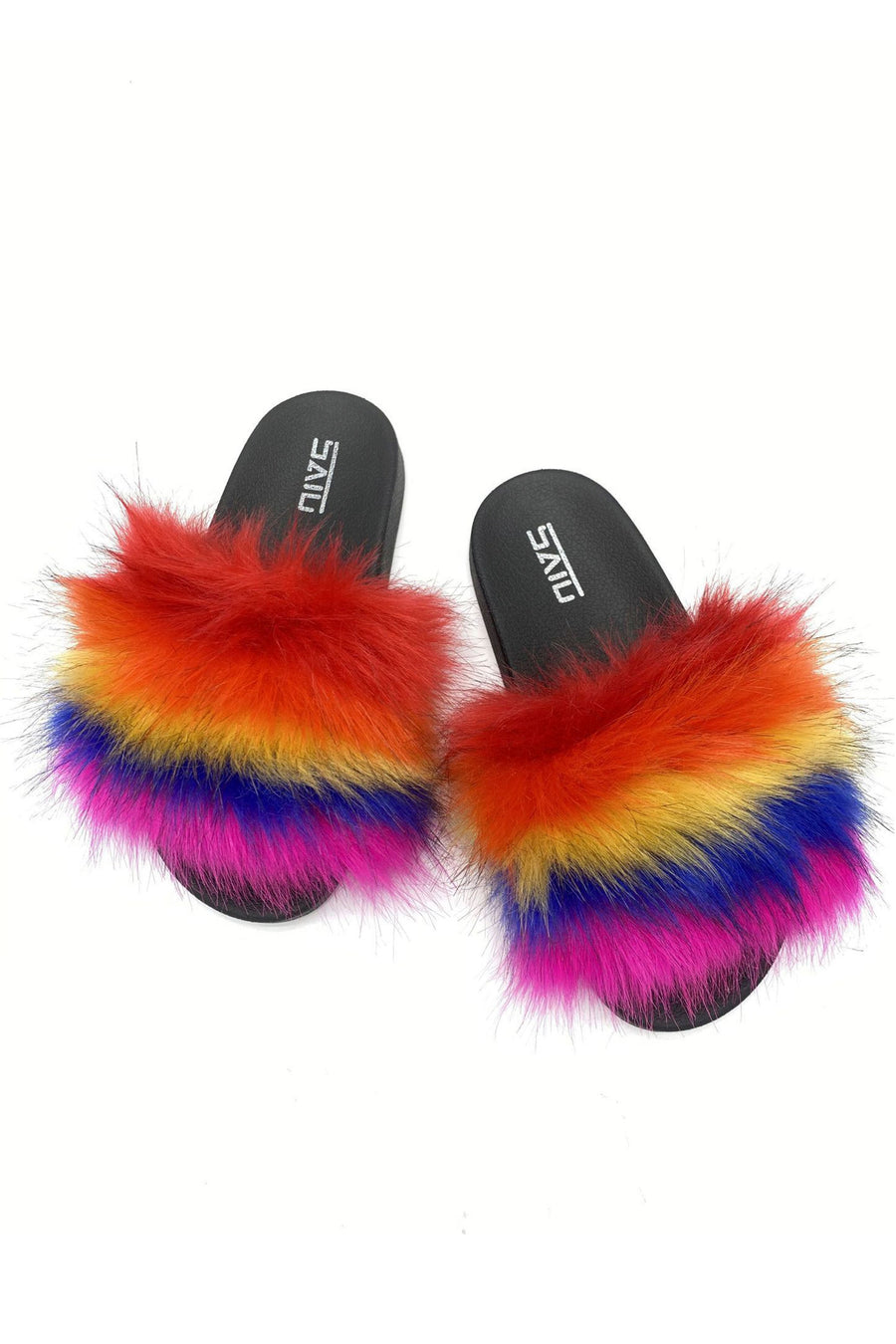 Rainbow Furry Sandal SH0046