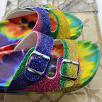 Double Buckle Rhinestone Sandal SH0047