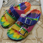 Double Buckle Rhinestone Sandal SH0047