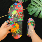 Floral Printed Sandal SH0056-WH