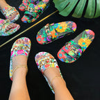 Floral Printed Sandal SH0056-BK