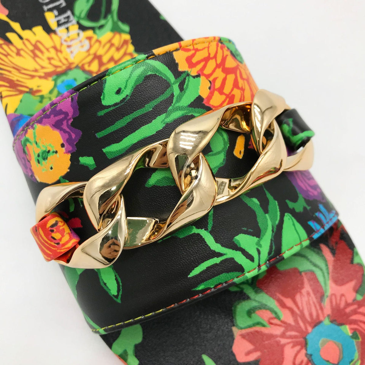 Floral Printed Sandal SH0056-BK