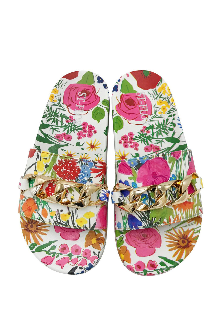 Floral Printed Sandal SH0056-WH