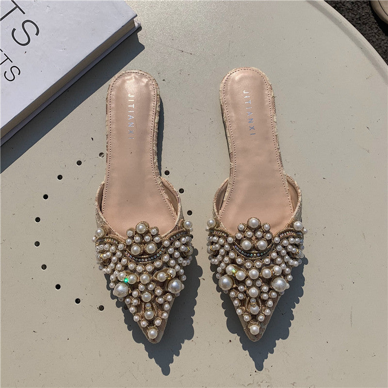Pearl Flat Slippers SH0058 – view 4