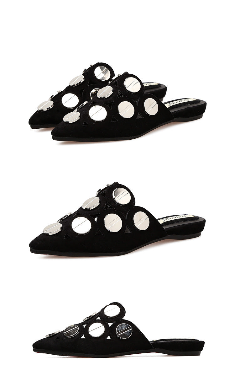 Button Slippers Sandals SH0070