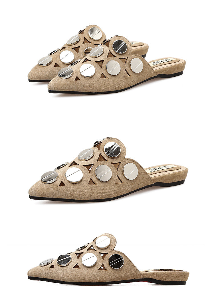 Button Slippers Sandals SH0070