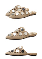Button Slippers Sandals SH0070