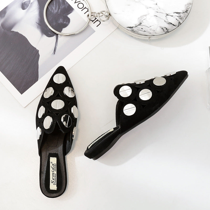 Button Slippers Sandals SH0070