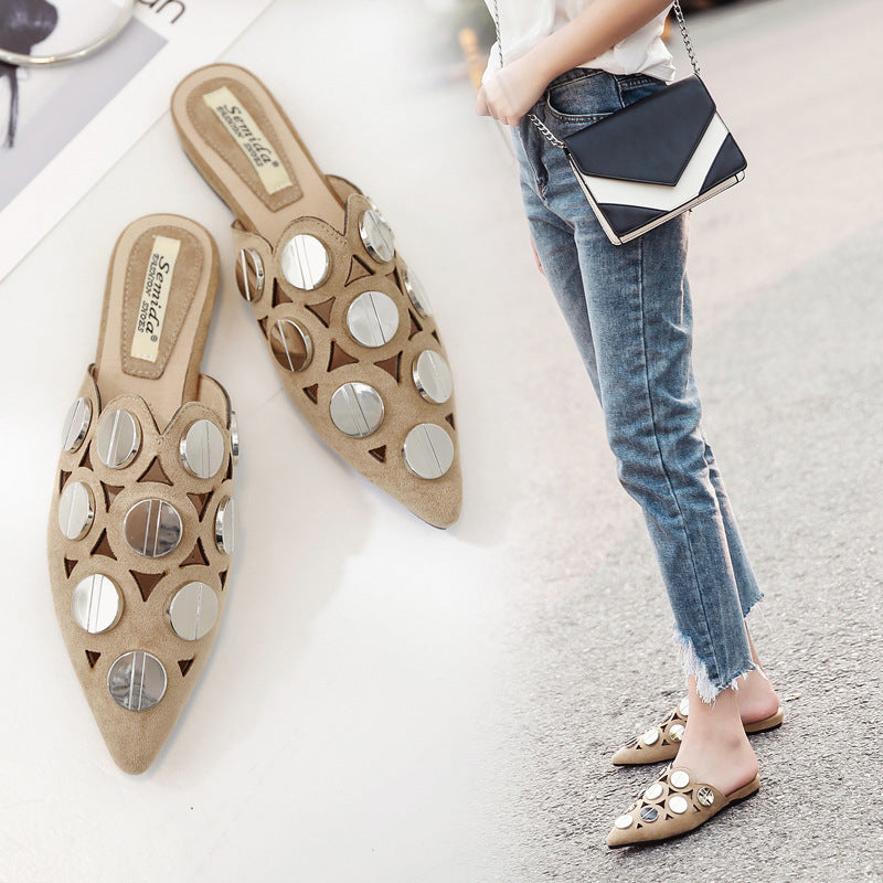 Button Slippers Sandals SH0070