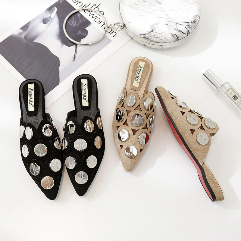 Button Slippers Sandals SH0070