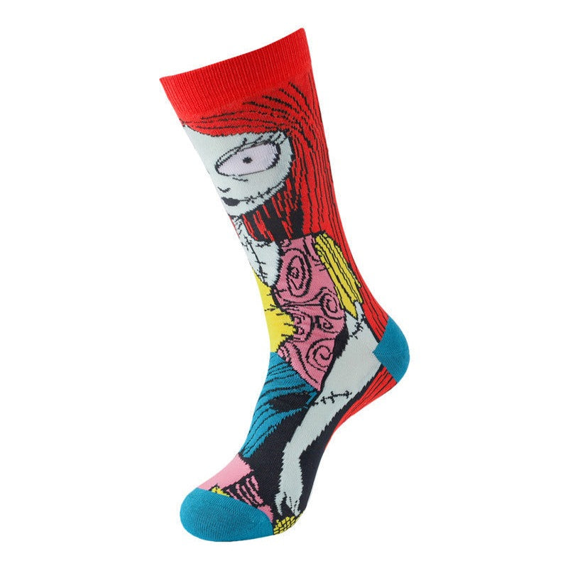 Zombie Girl Pattern Socks SK0038