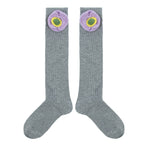 3D Floral Mid-calf Socks SK0043