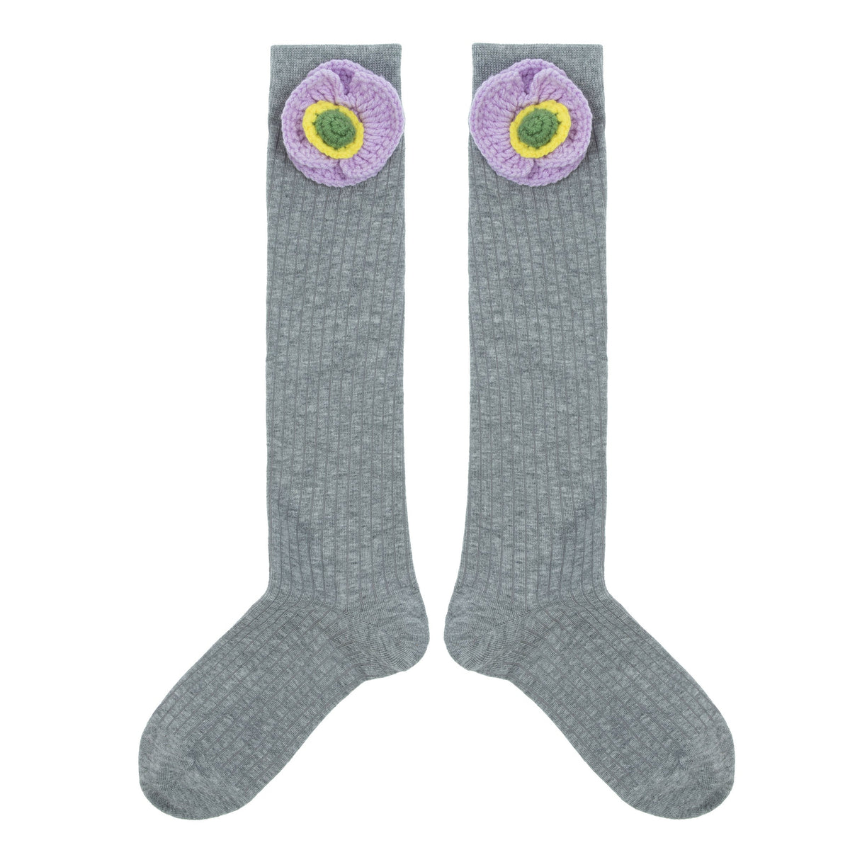 3D Floral Mid-calf Socks SK0043